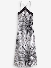 Black Palm Halter Dress - Image 6 of 7