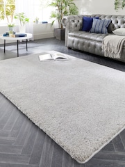 My Lux Silver Washable Rug - Image 1 of 4