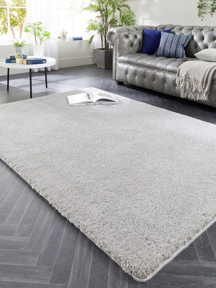 My Lux Silver Washable Rug - Image 1 of 4