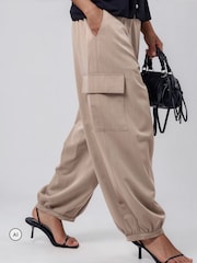 Religion Natural Balloon Utility Mia Trousers With Pocket Details - Image 2 of 8