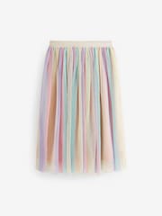 Rainbow Sequin Pleated Midi Skirt (3-16yrs) - Image 5 of 7