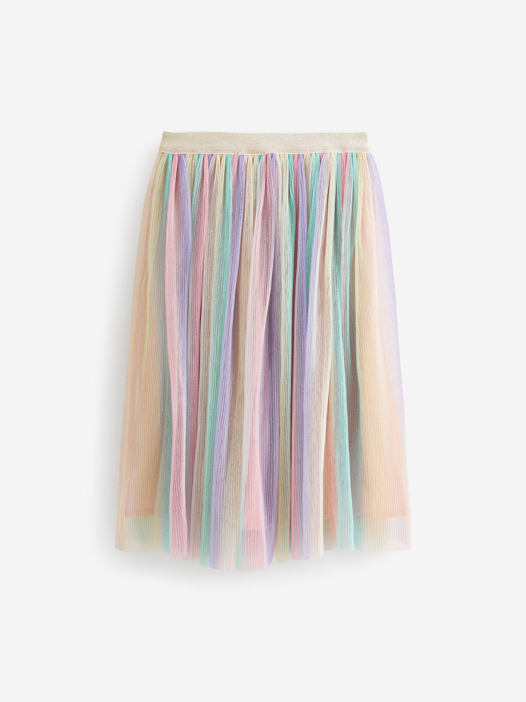 Buy Rainbow Sequin Pleated Midi Skirt 3 16yrs from Next Luxembourg