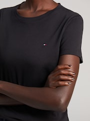 Черный - Tommy Hilfiger Heritage Alex 100% Cotton T-Shirt - Image 3 of 4