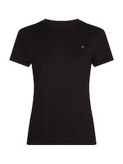 Черный - Tommy Hilfiger Heritage Alex 100% Cotton T-Shirt - Image 4 of 4