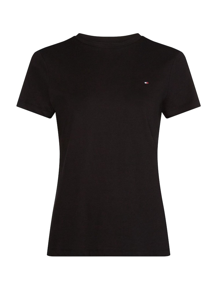 Черный - Tommy Hilfiger Heritage Alex 100% Cotton T-Shirt - Image 4 of 4
