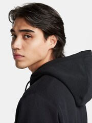 Nike Black Club Fleece Brushed-Back Pullover Hoodie - Image 5 of 6