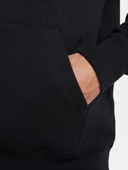 Nike Black Club Fleece Brushed-Back Pullover Hoodie - Image 6 of 6