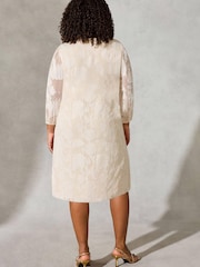 Live Unlimited Curve Nude Jacquard Dress - Image 2 of 5