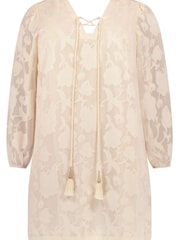 Live Unlimited Curve Nude Jacquard Dress - Image 5 of 5