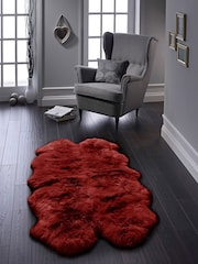 Origin Rug Collection. Berry Sheepskin Rug - Image 3 of 7