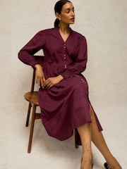White Stuff Purple Sole Jersey Dress - Image 1 of 6