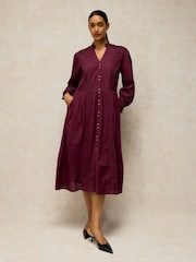 White Stuff Purple Sole Jersey Dress - Image 2 of 6