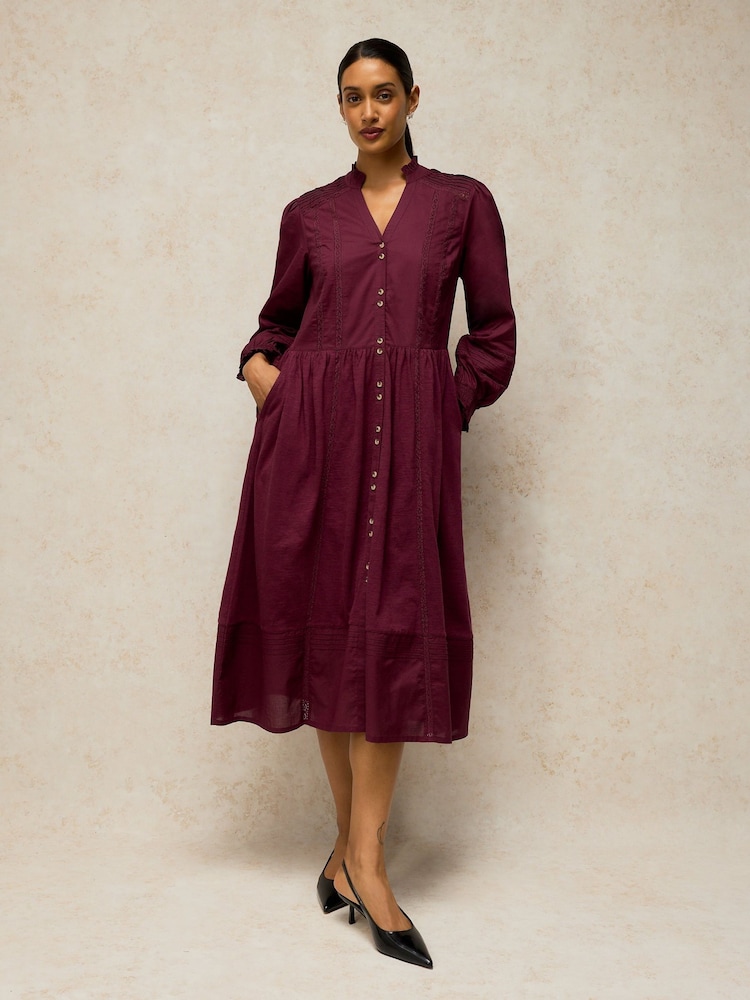 White Stuff Purple Sole Jersey Dress - Image 2 of 6