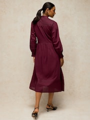 White Stuff Purple Sole Jersey Dress - Image 3 of 6