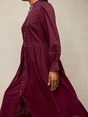 White Stuff Purple Sole Jersey Dress - Image 4 of 6