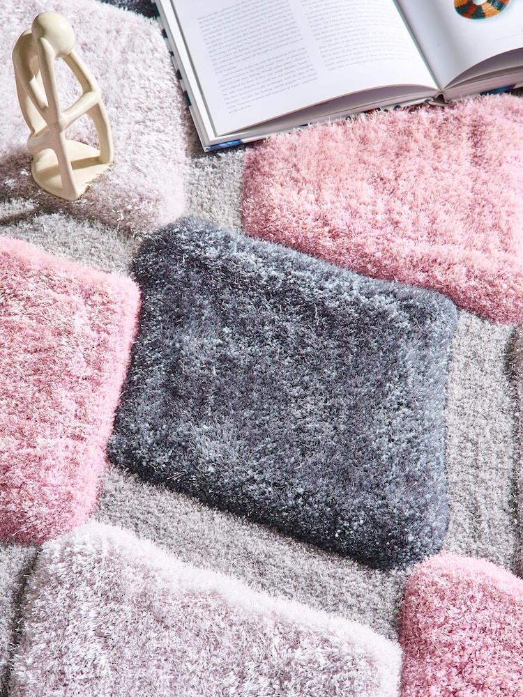 Origin Rug Collection. Blush 3DGEO Shaggy Rug - Image 2 of 4 Origin Rug Collection. Blush 3DGEO Shaggy Rug - Image 2 of 4