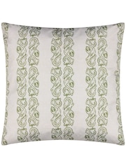 Riva Paoletti Green Kalindi Paisley Floral UV  Water Resistant Cushi Cushion - Image 3 of 5