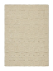 Origin Rug Collection. New Ivory Basketweave 3D Rug - Image 3 of 3