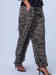 Religion Animal Loose Fitting Lyla Jersey Trousers Print With Cuffed Hem - Image 5 of 8
