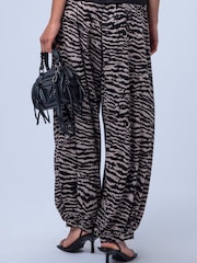 Religion Animal Loose Fitting Lyla Jersey Trousers Print With Cuffed Hem - Image 6 of 8
