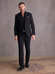 Schwarz - Signature Anzugjacke in Slim Fit aus italienischem Stoff - Bild 2 von 10