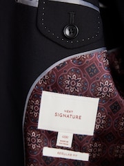 Schwarz - Signature Anzugjacke in Slim Fit aus italienischem Stoff - Bild 5 von 10