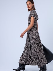Religion Animal Eden Maxi Dress In Zebra Print With Gathered V-neck Detail - Image 7 of 8