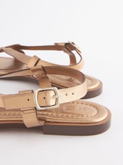 Bronze - Forever Comfort ® Ledersandalen mit Schleife - Bild 5 von 7