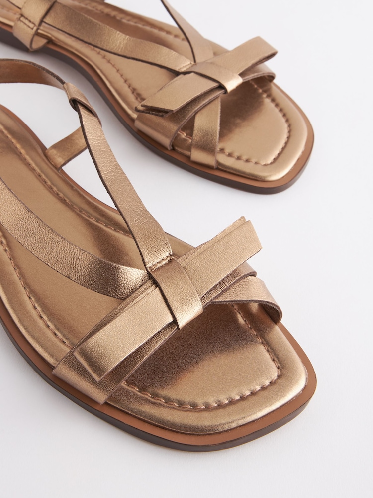Bronze - Forever Comfort ® Ledersandalen mit Schleife - Bild 7 von 7