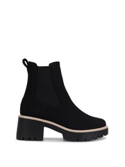 Linzi Black Esther Heeled Ankle Boots With Chunky Sole - Image 3 of 5
