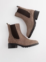 Taupe Regular/Wide Fit Forever Comfort® Chelsea Ankle Boots - Image 3 of 6