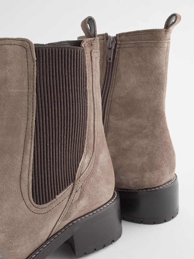 Taupe Regular/Wide Fit Forever Comfort® Chelsea Ankle Boots - Image 6 of 6