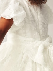 Baker by Ted Baker Ivory 3D Sequin Flower Occasion Dress - Image 4 of 9