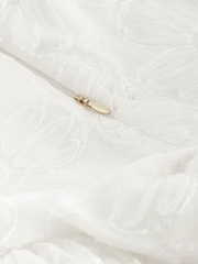 Baker by Ted Baker Ivory 3D Sequin Flower Occasion Dress - Image 8 of 9