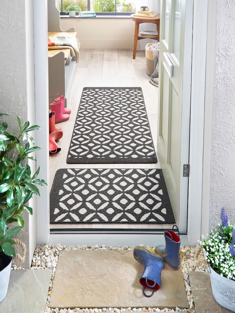 My Mat Charcoal Crescent Small Runner - Image 1 of 4
