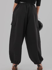 Religion Black Balloon Utility Mia Trousers With Pocket Details - Image 4 of 8