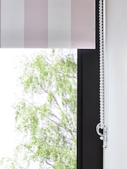 Pink/White Stripe Ready Made Blackout Roller Blind - Image 5 of 6