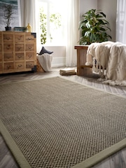 Origin Rug Collection. Sage Green Border Sisal Rug - Image 1 of 2