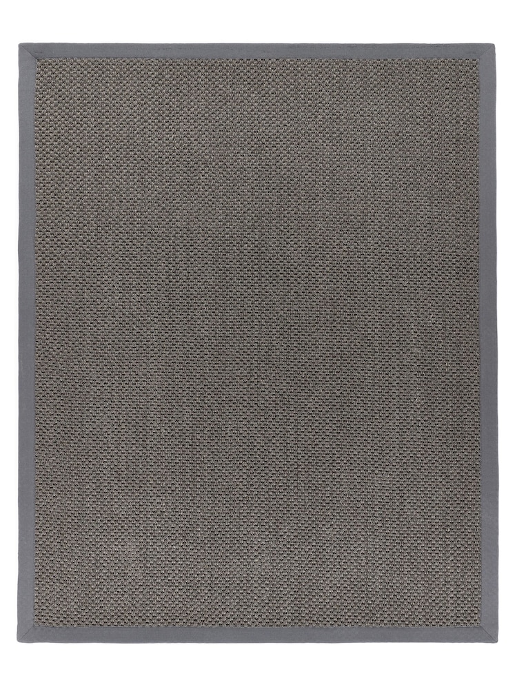 Origin Rug Collection. Dark Grey Border Sisal Rug - Image 2 of 2