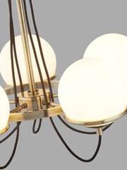 Searchlight Brass Anna 5 Light Antique Ceiling Light - Image 2 of 2