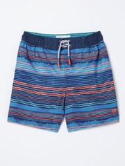 FatFace Blue Stripe Swim Shorts - Image 4 of 4