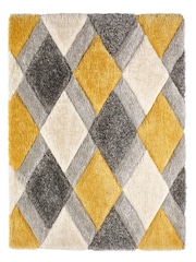 Origin Rug Collection. Ochre 3DGEO Shaggy Rug - Image 2 of 2