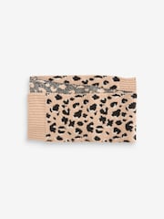 Chocolate Brown Animal Print Hat and Scarf Set (3-16yrs) - Image 3 of 4