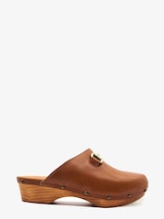 Penelope Chilvers Low Horsebit Leather Clogs - Image 1 of 5