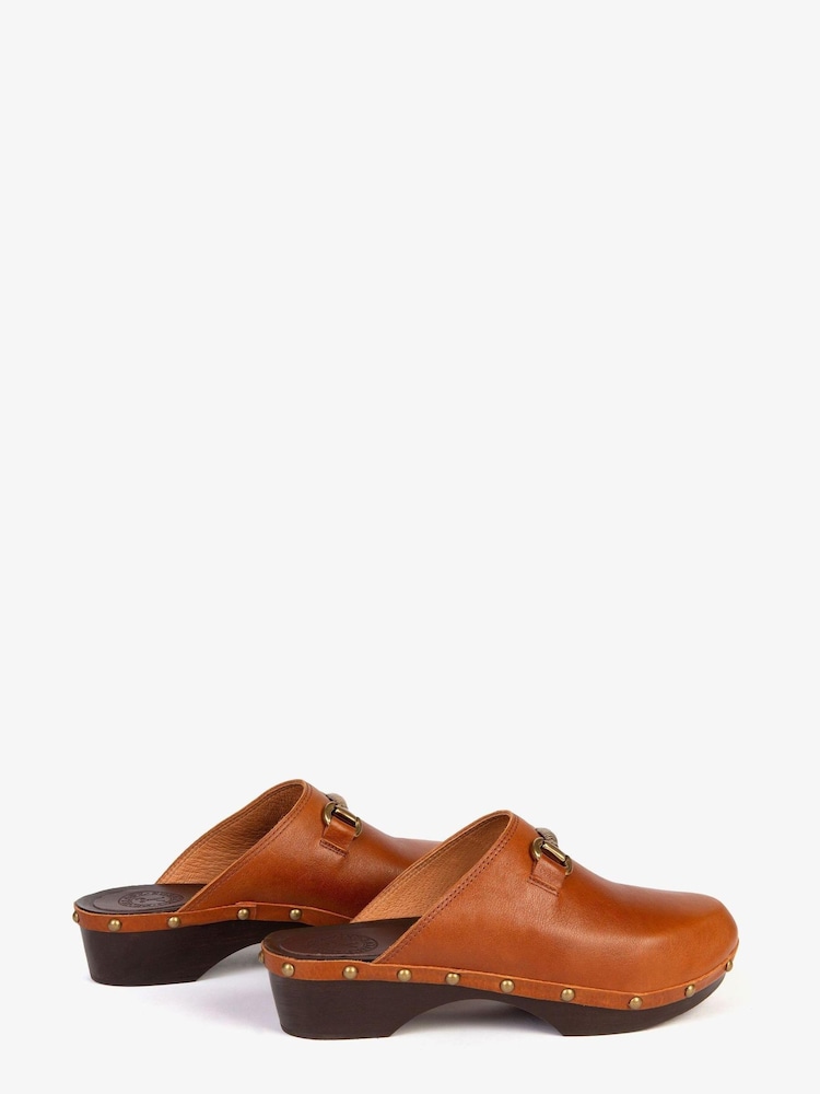 Penelope Chilvers Low Horsebit Leather Clogs - Image 2 of 5
