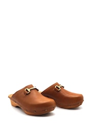Penelope Chilvers Low Horsebit Leather Clogs - Image 3 of 5