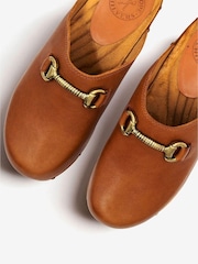 Penelope Chilvers Low Horsebit Leather Clogs - Image 4 of 5