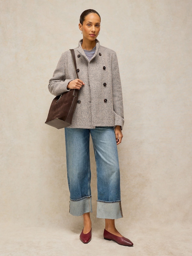White Stuff Brown Kaia Tweedy Jacket - Image 1 of 7