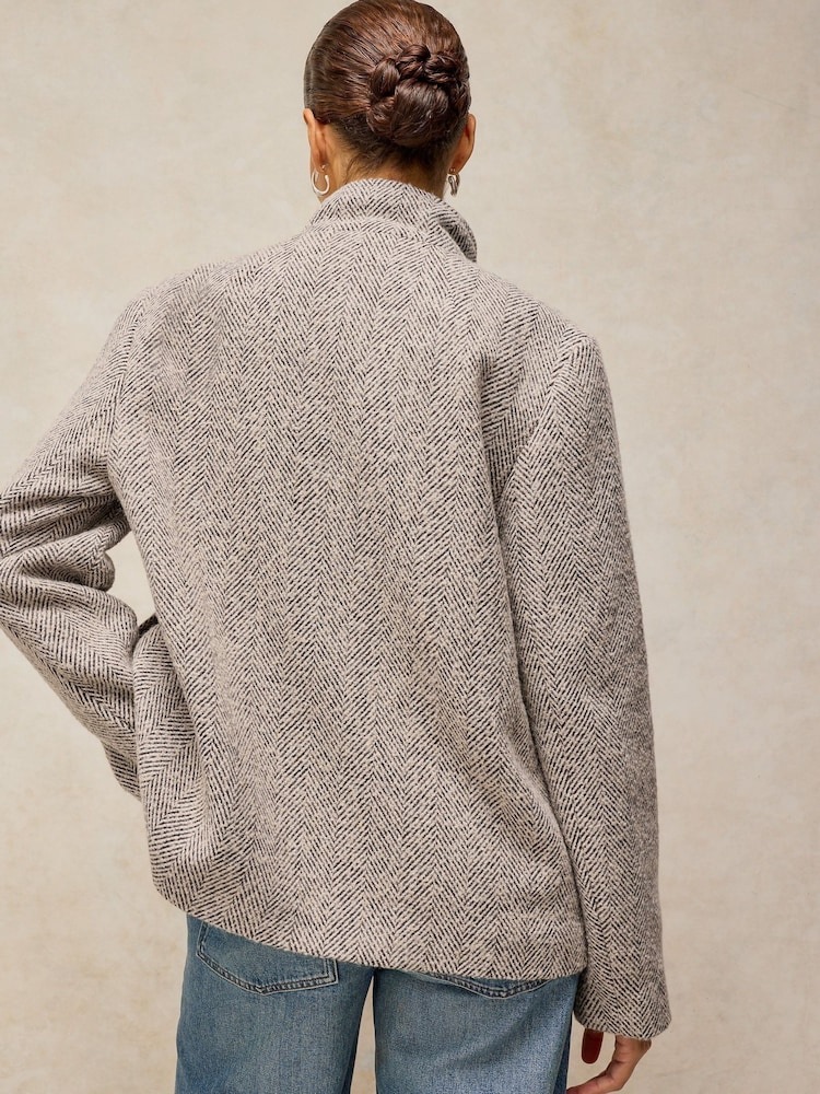 White Stuff Brown Kaia Tweedy Jacket - Image 2 of 7