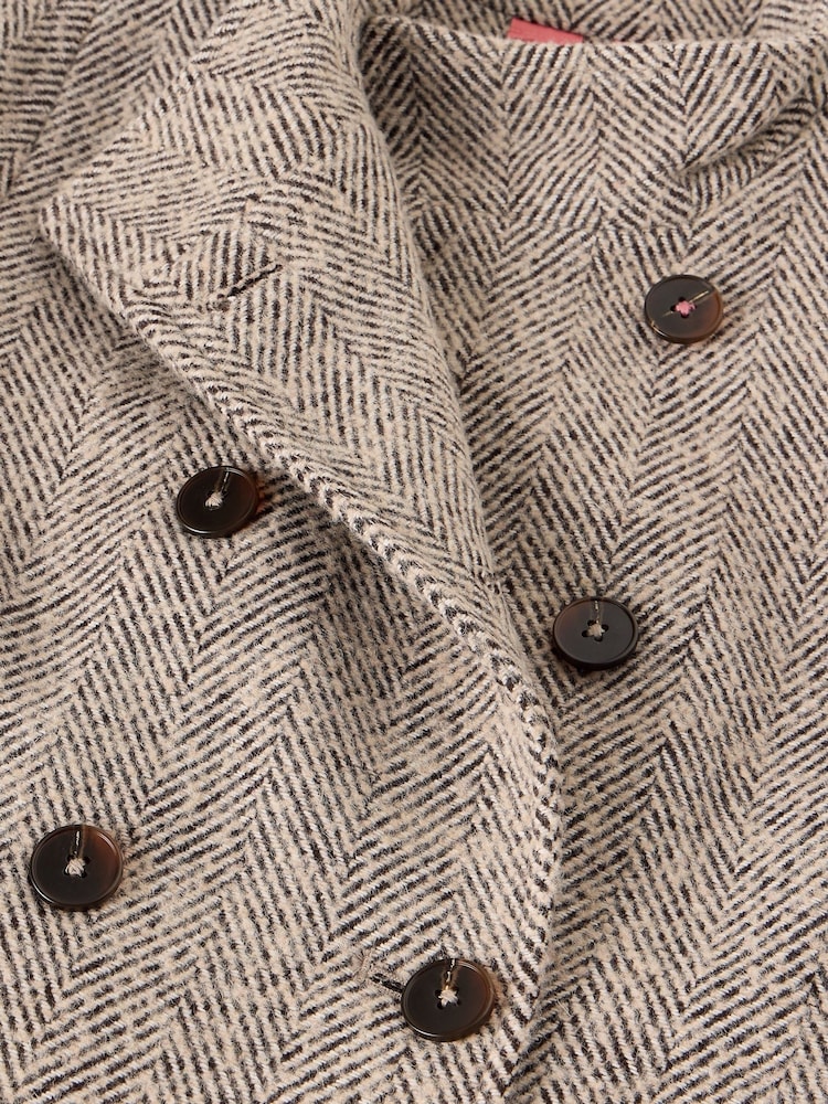 White Stuff Brown Kaia Tweedy Jacket - Image 7 of 7